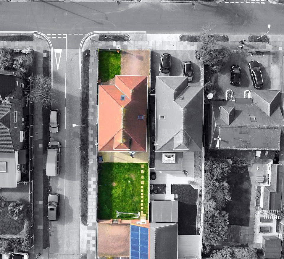 Black and White Highlighted Shot